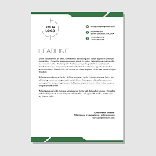 Show off your brand's personality with a custom letterhead logo designed just for you by a professional designer. Simple Bussines Letterhead Green Premium Vector Stock Vector Illustration Of Bleu Catalog 146163624