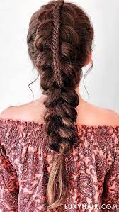 4 Advanced Fishtail Braids To Try Shaved Side Hairstyles Hair Styles Braids For Short Hair