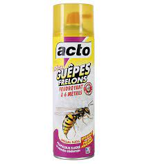 Vous devez alors pulvériser le produit directement sur le nid, de préférence le soir. Acto Special Guepes Frelons Aerosol 500 Ml Castorama