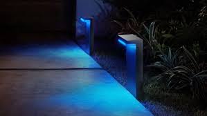 Philips Hue Nyro Downward Facing Outdoor Light Provides Subtle Color Effects In 2020 Hue Philips Outdoor Lighting Hue