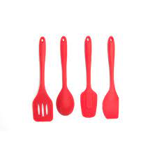 4.3 out of 5 stars with 6 ratings. Core Kitchen Essential Silicone Red Utensils Set Of 4 Ro Kitchen Shop