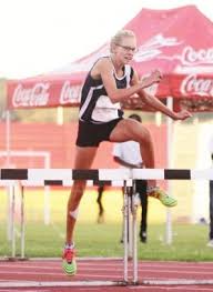 Siebenkämpferin Sylvia 'Zola' Schulz aus Namibia in Deutschland erfolgreich  vorgestellt im Namibiana Buchdepot