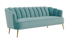 A classic chesterfield sofa is always a good idea and this smoky velvet design is no exception. Daisy Petite Sea Blue Velvet Sofa Njmodern Furniture