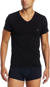 Amazon Com Emporio Armani Men S Cotton Stretch Vneck Clothing Shoes Jewelry