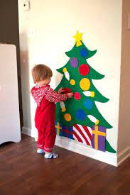 Felt Christmas Tree 3ft Tall Felt Story Quiet Toys Quiet Book Montessori Felt Board Jeux De Fete De Noel Noel En Feutrine Jeux Noel