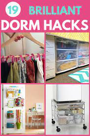 Dorm Room Organization Great Hacks For Organizing A College Dorm Room Dorm Organization College Dorm Hacks Dorm Hacks