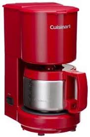 Low wattage so i could use a generator, this makes the hotest coffee ever,awesome little machine. Cuisinart Dcc 450r 4 Cup Coffeemaker With Stainless Steel Carafe Red 34 95 Vermelho