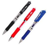 Foska Plastic Click Gel Pens Black Blue Red 0.5mm Gel Pen Set for Office  Retractable Gel Ink Pen for School Students