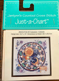 Janlynns Counted Cross Stitch Just A Chart Celestial