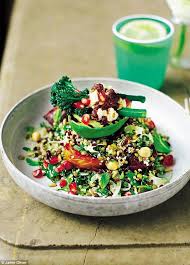Italian Super Food Salad Grains Grilled Avo Broccoli Harissa Superfood Salad Food Salad Recipes