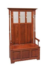 Amish Hall Tree Bench With Storage Amish Furniture Furniture Hall Tree