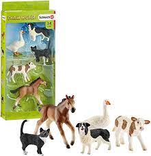 Amazon Com Schleich Assorted Farm World Animals Schleich Toys Games Farm Animal Toys Schleich Horse Farm Ideas