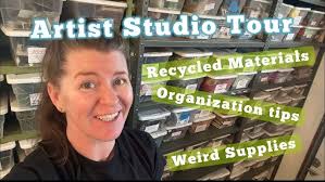 Studio Vlog 001 ☆ Art Studio Makeover, Tour w/ Voiceover, Chill Vibes ☼ Katherine  Schiller Art