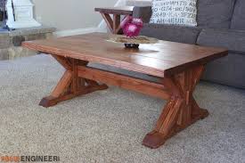Trestle Coffee Table Free Diy Plans Rogue Engineer Coffee Table Farmhouse Diy Farmhouse Coffee Table Coffee Table Inspiration