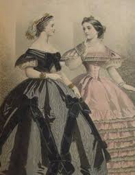 Media in category 1860s dresses. The Couture Courtesan Early 1860s Black Evening Gown