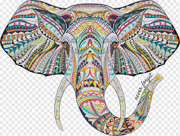 Customize with your favorite colors. Elephant Mandala Designs Relaxing Coloring Books For Adults Elephant Animals Symmetry Creative Market Png Pngwing