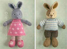 Designed by lena khokhlova (ami toys). Bunny Knitting Patterns Little Cotton Rabbits