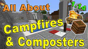 In This Tutorial I Look At The New Minecraft 1 14 Campfire And Composter Blocks I Cover Everything You Need To Know Minecraft Tutorial Minecraft Campfire