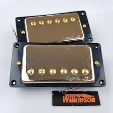 2 pack electric guitar humbucker pickup cover 50mm and 52mm guitar pickup frame pickup cover compatible with les paul electric guitar (gold) 3.4 out of 5 stars. New Wilkinson Gold Lp Sg Es Electric Guitar Humbucker Pickups Closed Wvc Gold Cover Made In Korea Guitar Parts Accessories Aliexpress