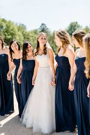 Navy Blue David S Bridal Bridesmaids Dresses At The Bradford Coordinatio Davids Bridal Bridesmaid Dresses Blue Davids Bridal Bridesmaid Dresses Preppy Wedding