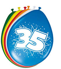 Ballon 35 Jaar 8st 08223