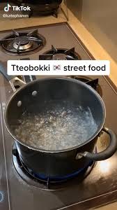 Easy Korean Street Food Tteokbokki Recipe Food Tiktok Video Japanese Street Food Korean Street Food Tteokbokki Recipe