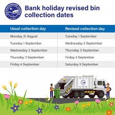 This year our remaining bank holidays fall on the following dates Changes To Bin Collections In Buckinghamshire This August Bank Holiday Bucks Free Press