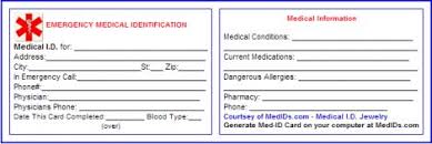 Maine most trusted medical marijuana card provider. Free Printable Medical Id Cards Medical Emergency Card Medical Printables Free Medical