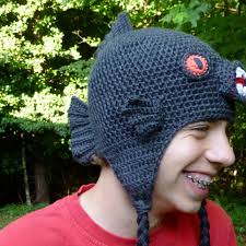 Crochet Pattern Piranha Monster Fish Hat With or Without Earflaps Child  Adult Teen Tween INSTANT Pdf DOWNLOAD BONUS Crazy Frog Hat Pattern