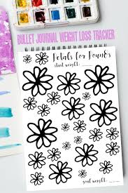 Having a bullet journal food log can help you spot patterns that help or hinder your diet. Petals For Pounds Bullet Journal Weight Loss Tracker Frugal Mom Eh