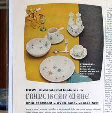 A nice lot of franciscan starburst dinnerware popped up on craigslist a few days ago and although not stupid bargain priced, i thought for sure they would be snatched up tout de suite. Starburst Search Vintage Franciscan China