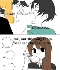I do see why people would ship emma x ray, as well, it's the dark and scary boy with the happy to jolly girl. Emma X Ray Ship Ozz D On Twitter Ray X Emma Makes Me So Soft Tpn Rayemma Ngl If Emma Doesn T End Up Liking Norman Back It Would Be So