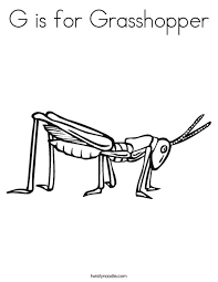 The set includes facts about parachutes, the statue of liberty, and more. G Is For Grasshopper Coloring Page Twisty Noodle