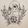 Tribal bunny rabbit tattoo design. 1