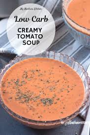 Low Carb Creamy Tomato Soup Low Carb Soup Recipes Creamy Tomato Soup Creamy Tomato Soup Recipe