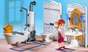 Einen waschtisch, eine badewanne, eine toilette und sogar eine. Playmobil 5318 Badezimmer Mit Wanne Amazon De Spielzeug