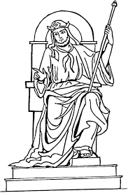 This coloring page is perfect for sunday school, homeschoolers, and detailed enough for adults to enjoy, . King Solomon Throne Coloring Page Netart