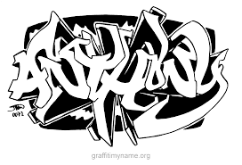Anthony Hand Drawn Graffiti Style Graffiti My Name Graffiti Graffiti Styles