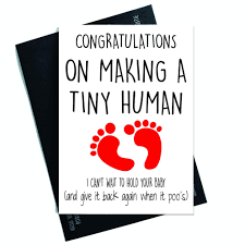 Our online card maker offers a wide range of card designs to celebrate a birthday, congratulate an anniversary, express your thanks, say you're sorry, or send caring thoughts for any holiday or occasion on the calendar from your computer, phone, or tablet. New Baby Card Congratulations Card Making A Tiny Human New Mum Card New Dad Card Baby Girl Baby Boy New Parents Cards Friend Cards Pc188 Buy Online In Bahamas At Bahamas Desertcart Com Productid