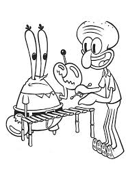#77b | rule of dumb. Mr Krabs And Squidward Playing Music Coloring Page Netart