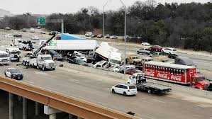 A pileup on interstate 35 in fort worth on february 11 left at least five people dead, a police spokesperson told. Eyewitness Video Of Deadly Texas Pileup Crash On Icy Interstate Kmtr