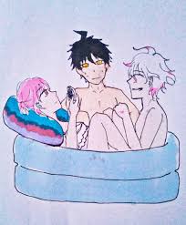 The Hinata Project — Day 3: Summer Wanted to draw them all cramped in a...