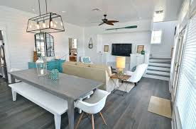 Gray Wash Dining Table Cottage Living Room Lollygag Beach House Beach House Living Room Home Cottage Living Rooms