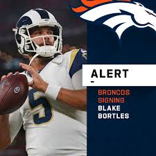 From wikipedia, the free encyclopedia. Nfl Broncos Signing Qb Blake Bortles To One Year Deal Via Tom Pelissero Facebook