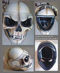 Skeleton Full Face Lift Helmet Full Face Motorcycle Helmets Motorbike Helmet Motorcycle Helmets