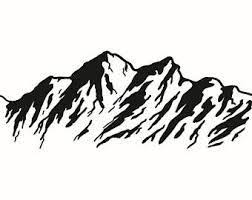 Image Result For Winter Alps Music Graphic Black And White Clipart Mountain Silhouette Mountain Outline Mountain Drawing