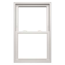Vinyl Replacement White Exterior Double Hung Window Rough Opening 31 75 In X 53 75 In Actual 31 5 In X 53 5 In