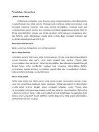 Penulisan contoh kertas kerja projek. Pendahuluan Kertas Kerja 2
