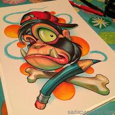 30+ gambar grafiti yang simple, keren, dan mudah ditiru ! 50 Kumpulan Gambar Dp Bbm Grafiti Monster Sketch Keren Sadap Android