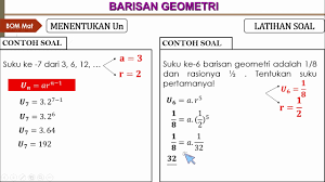 We did not find results for: Barisan Dan Deret Geometri Soal Dan Pembahasan Barisan Geometri Youtube